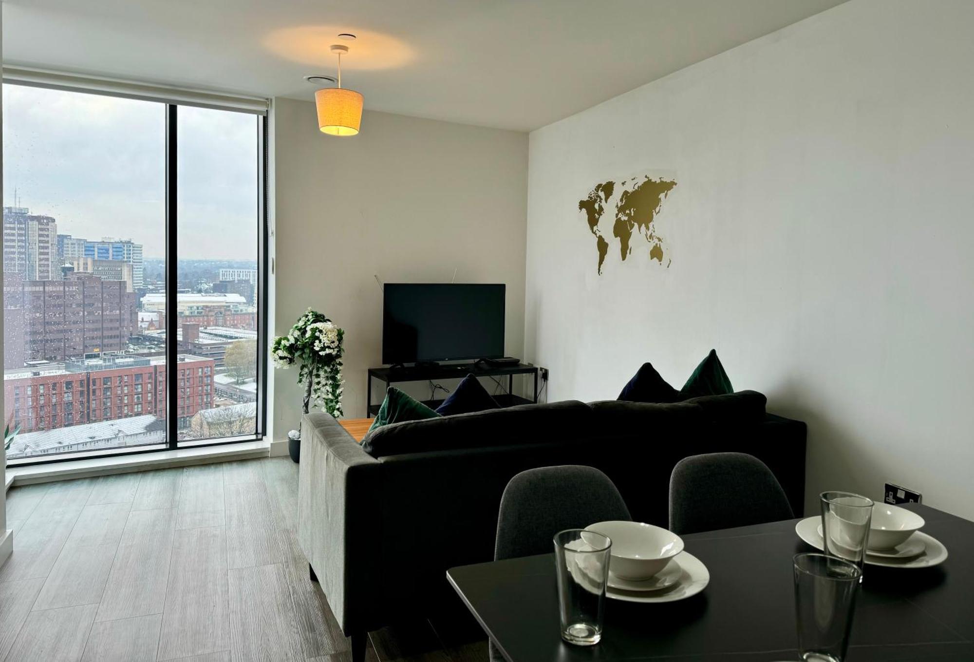 Premium Deals L Last-Minute Stay L 4 Min Walk To Birmingham Central Library L 18Th Floor 2 Bed 2 Bath City Centre Penthouse With Gym & Netflix By Jvt Short Lets Εξωτερικό φωτογραφία